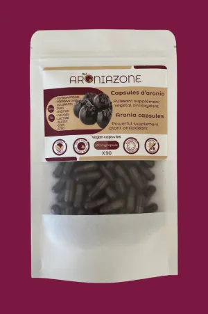 Capsules d'aronia - supplément végétal antioxydant