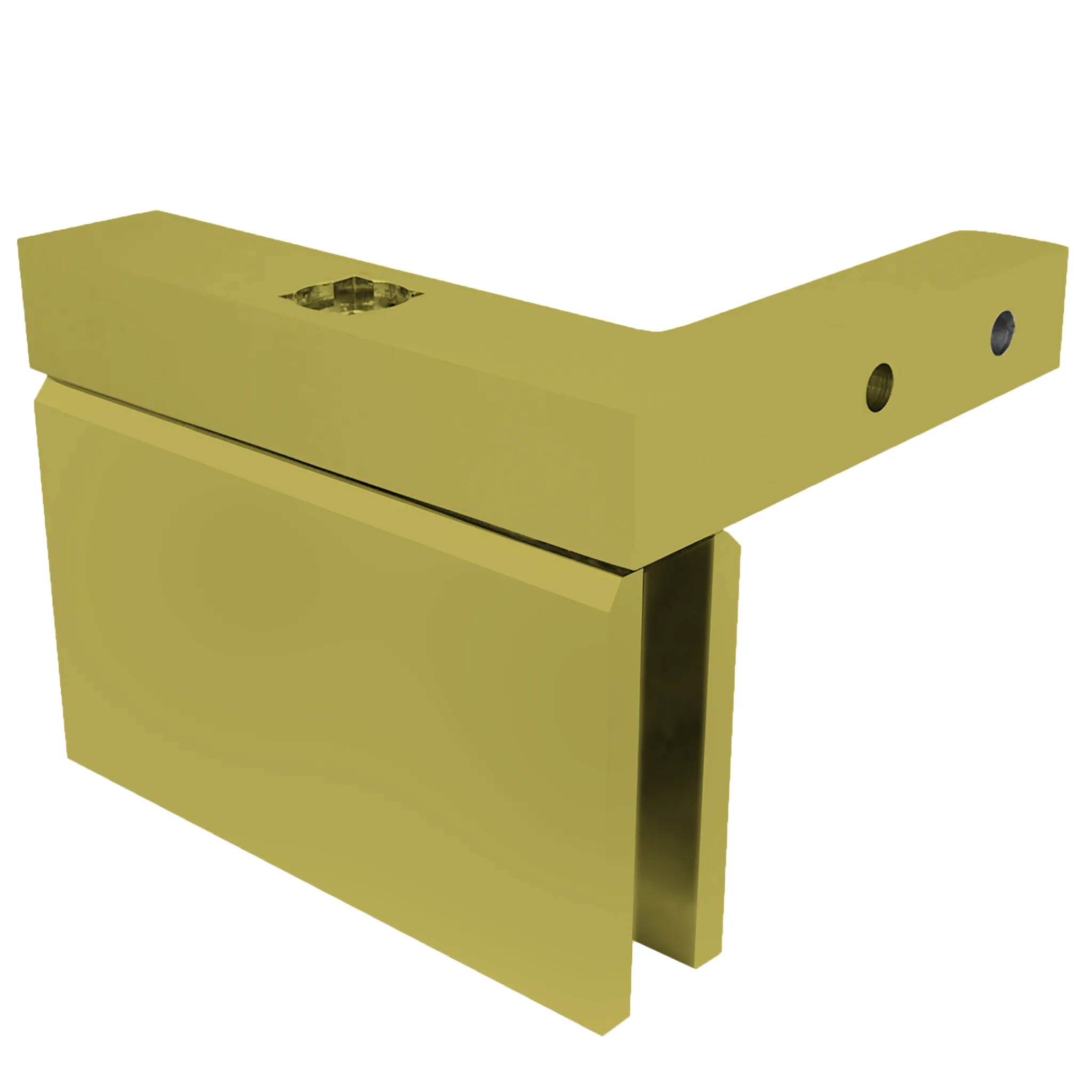 [CARA05R] GGH Cara Series - Square - Top or Bottom Pivot, Offset (Right) (CH, BN, MB)