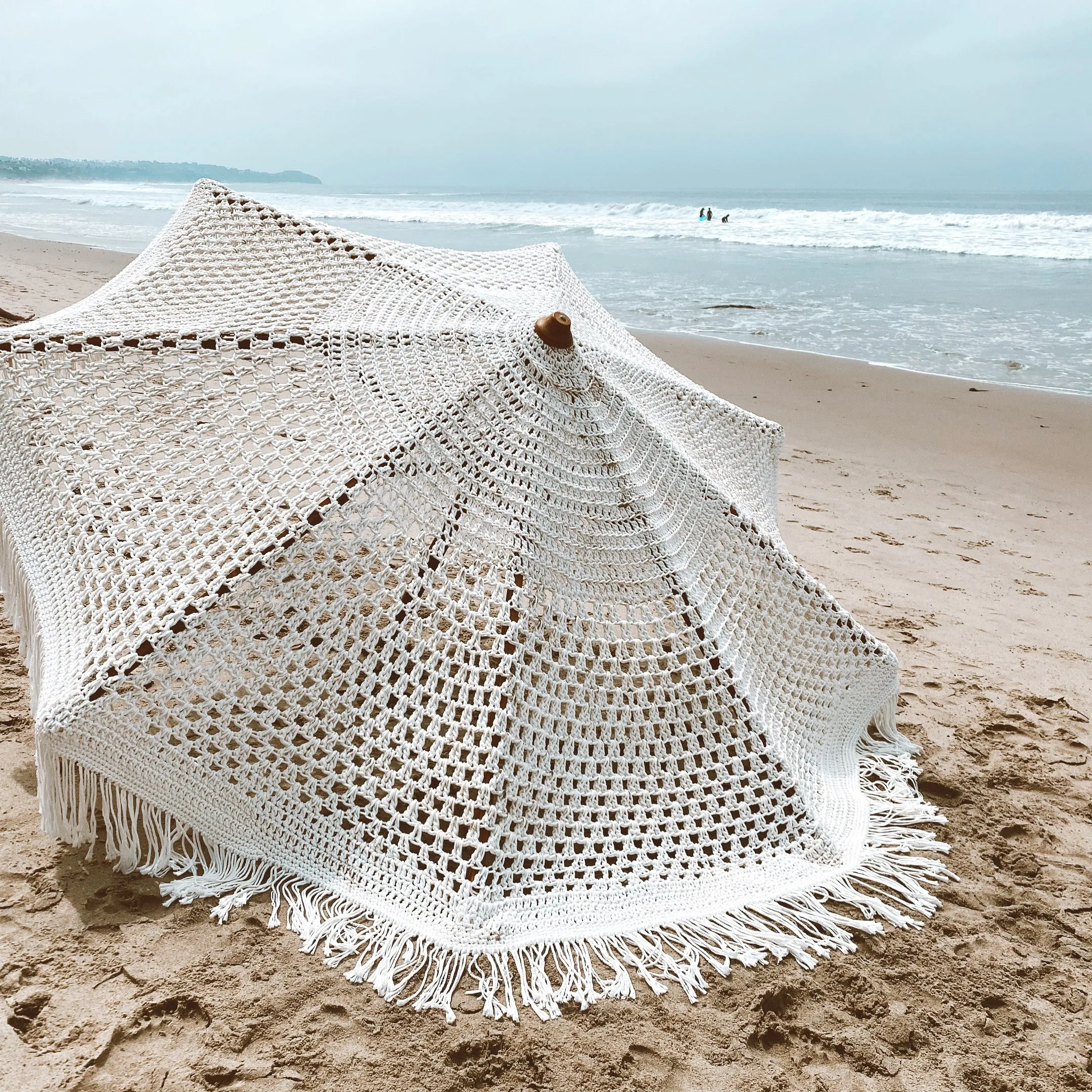 Casablanca Macrame Umbrella - Natural