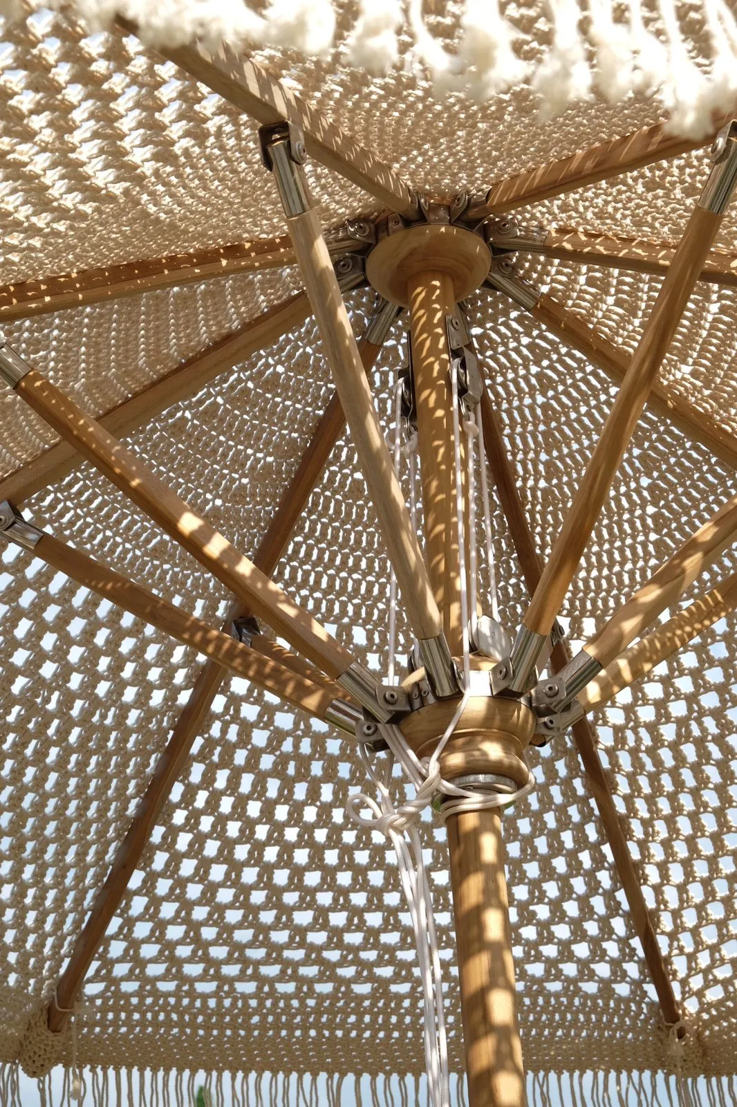 Casablanca Macrame Umbrella - Natural