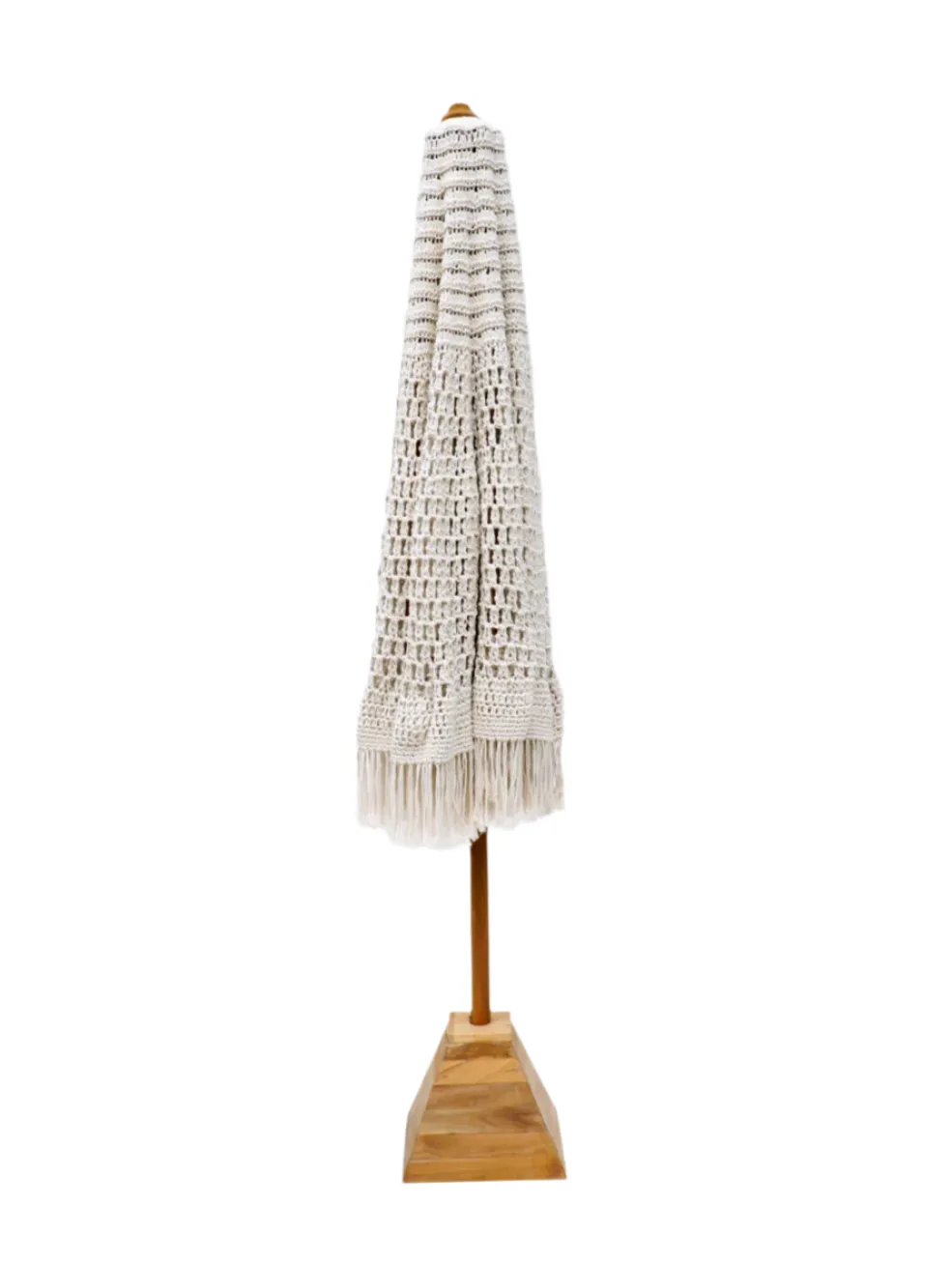 Casablanca Macrame Umbrella - Natural