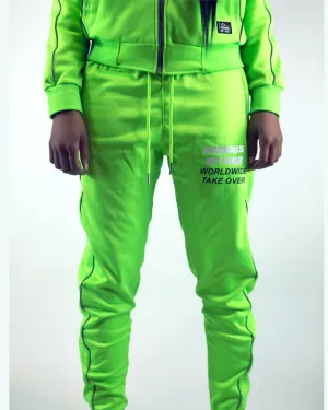Caution Green Worldwide Reflective Sweat Pant