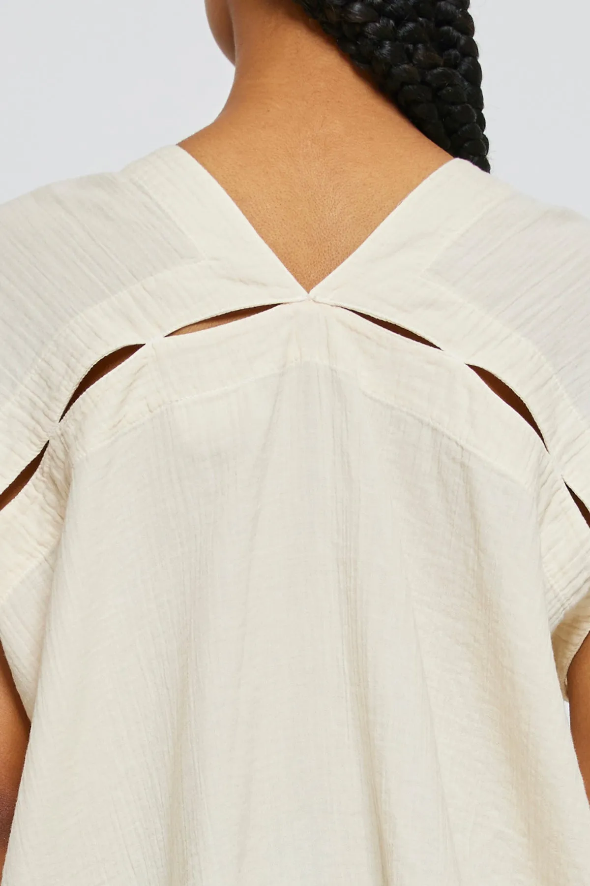 Celeste Top in Crinkled Cotton, Core Colors