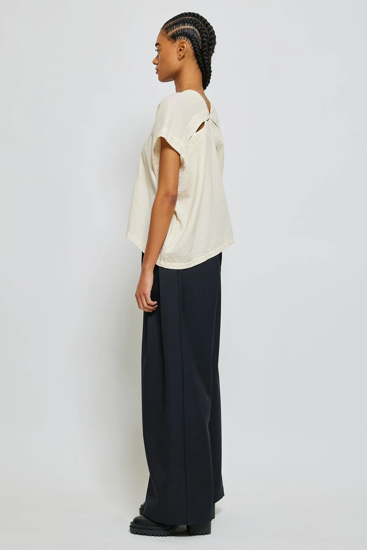 Celeste Top in Crinkled Cotton, Core Colors