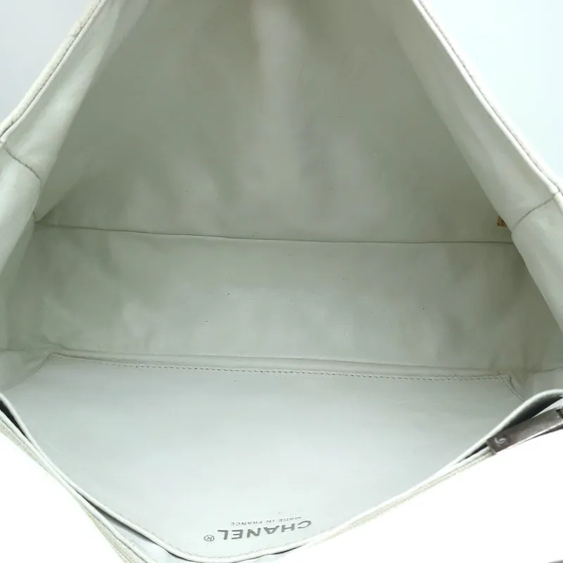 Chanel 2006 Reissue Medium Single Flap Bag White Quilted Caviar Leather