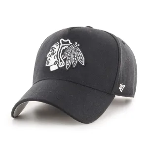 Chicago Blackhawks Black/White '47 MVP DT SNAPBACK