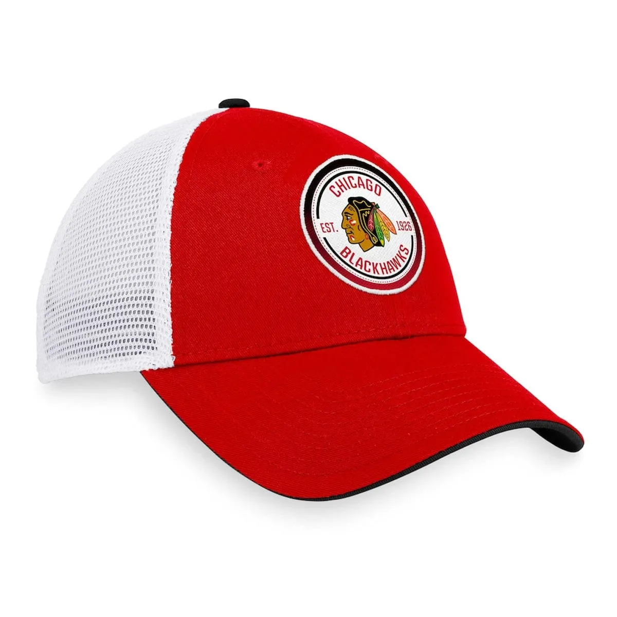 Chicago Blackhawks Fanatics Iconic Gradient Structured Trucker Hat