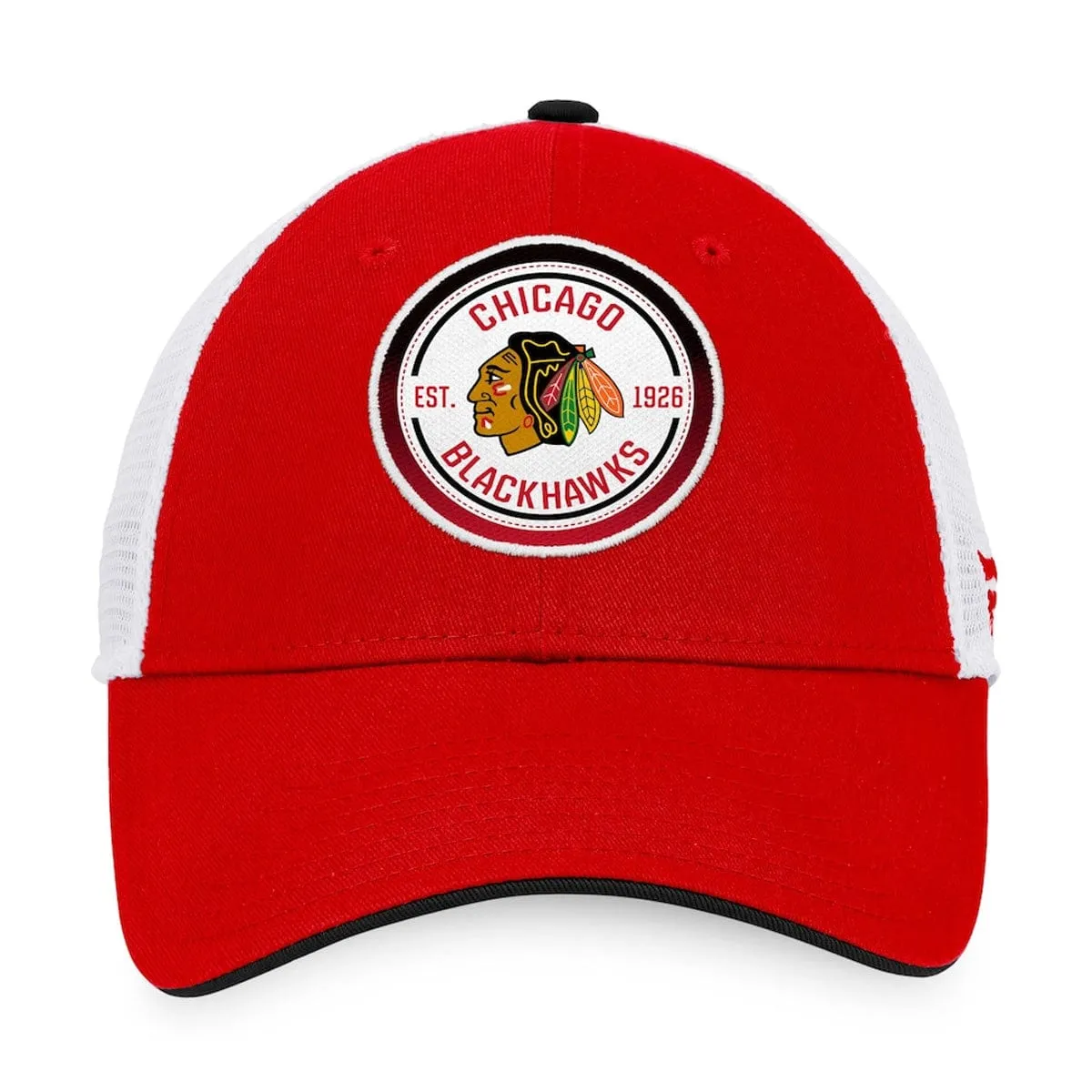 Chicago Blackhawks Fanatics Iconic Gradient Structured Trucker Hat