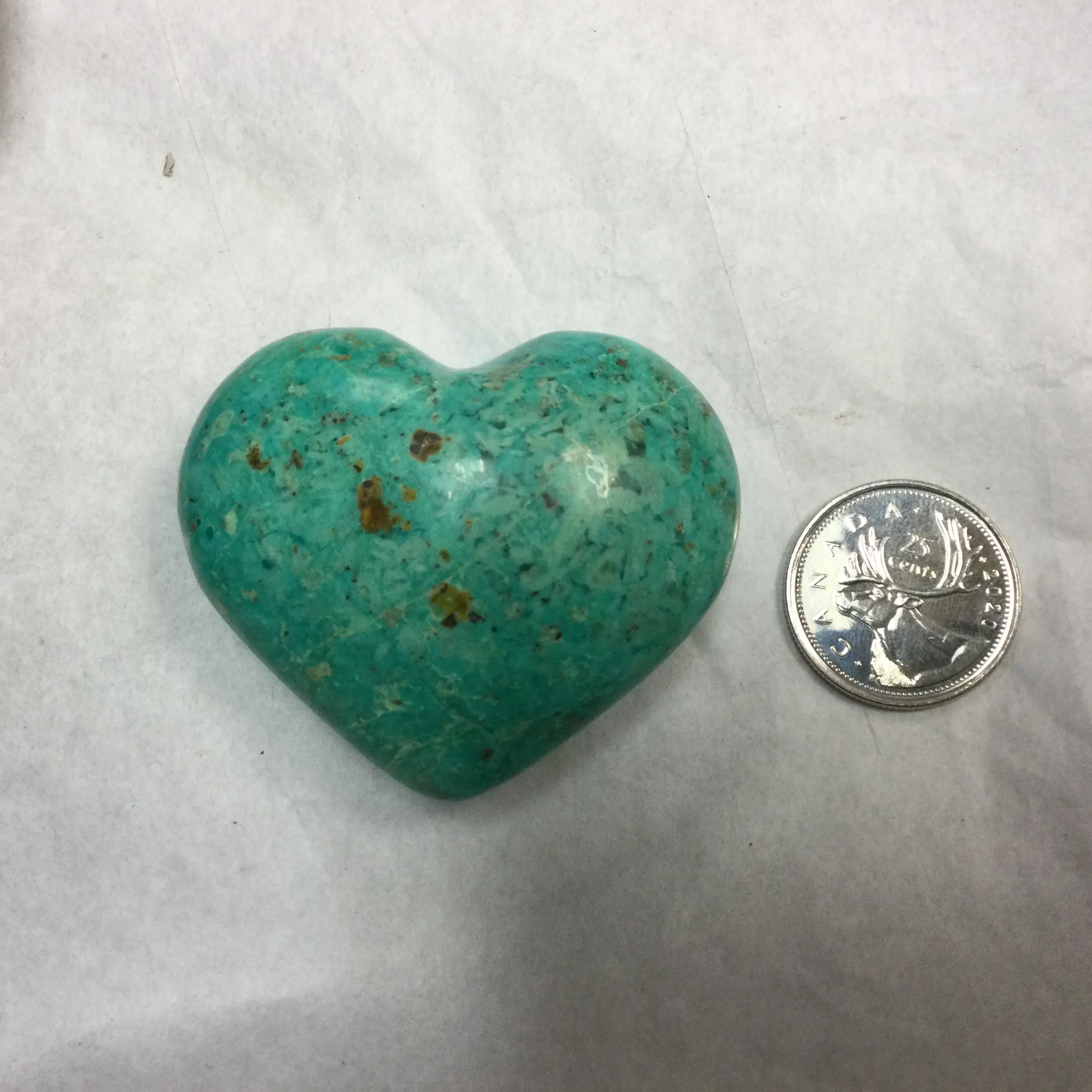 Chrysocolla Hearts