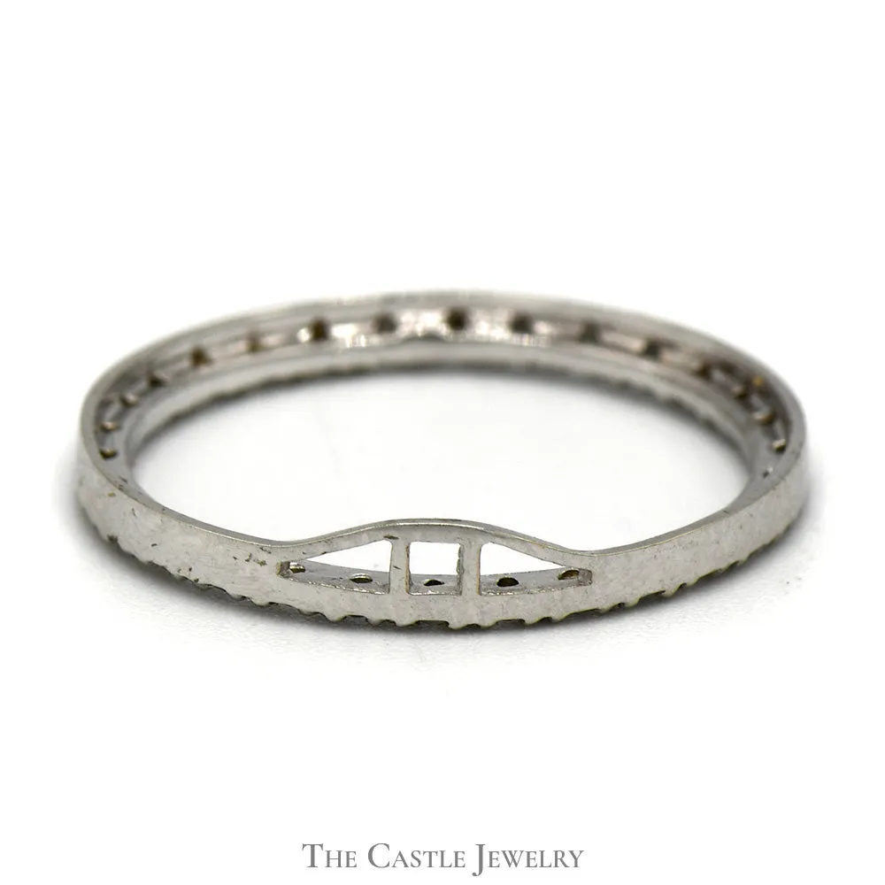 Circle of Love .15cttw Diamond Pendant in 10k White Gold