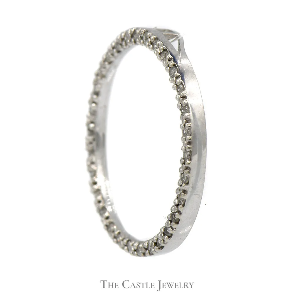 Circle of Love .15cttw Diamond Pendant in 10k White Gold