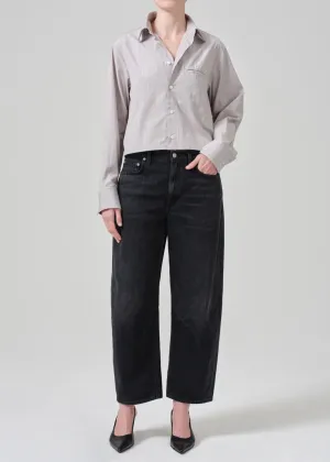 Citizens of Humanity - Tailor Grey Stripe Fino Cropped Shirt