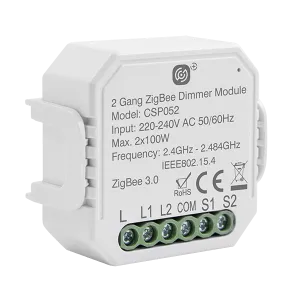 Click CSP052 Smart Plus 2 x 100W 2 Gang Smart Dimming Receiver
