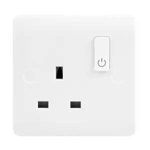Click Mode CMA30035 White Moulded 13A 1 Gang Zigbee Smart Switched Socket Outlet