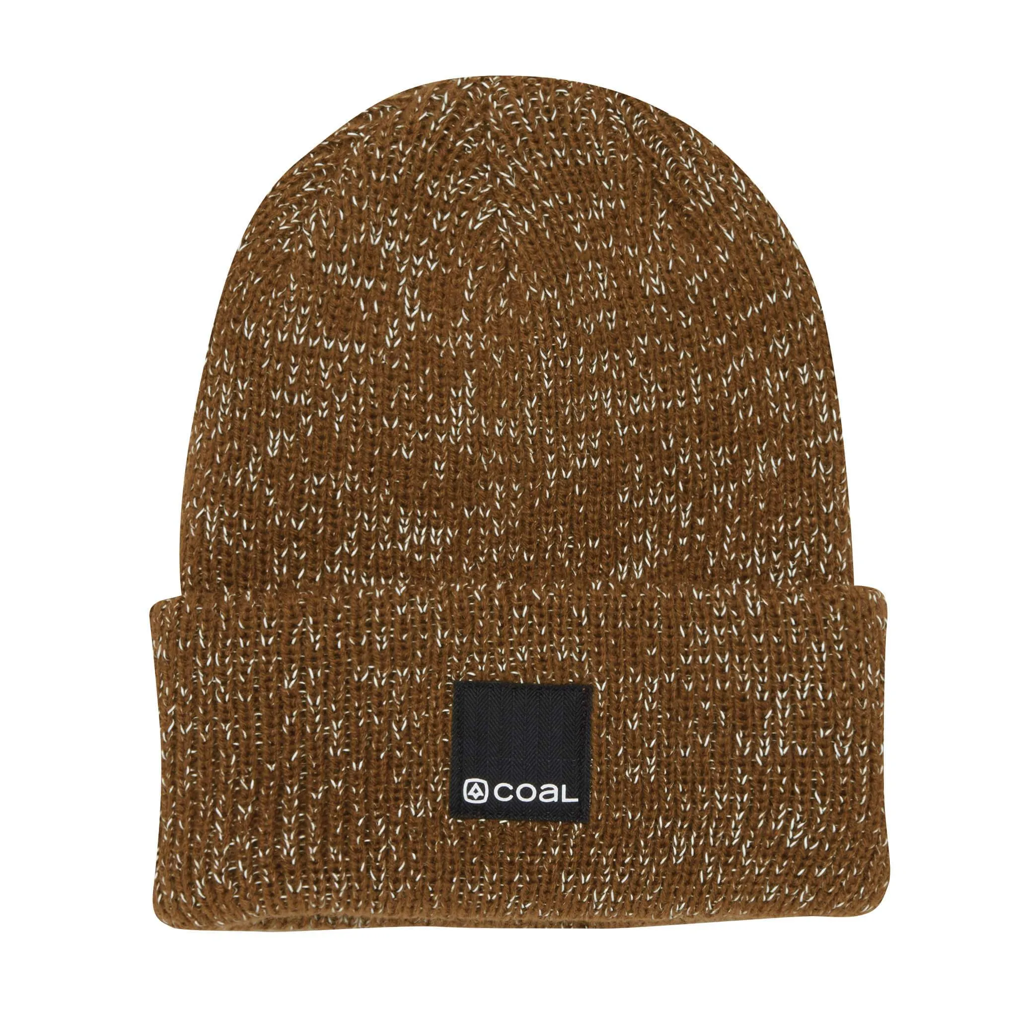 Coal The Burlington Reflective Cuff Beanie - Light Brown