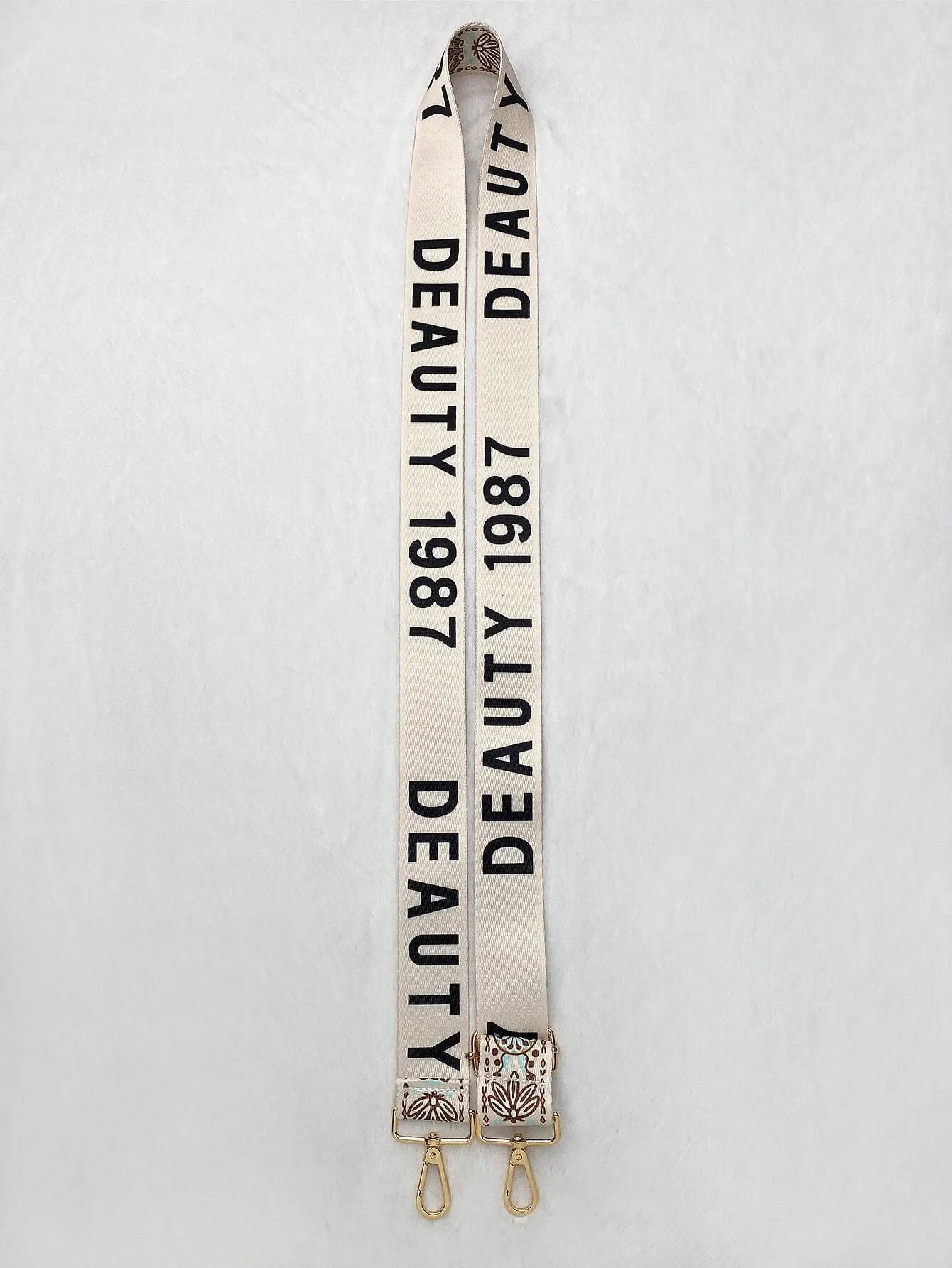 Colorblock Plant Graphic Bag Strap