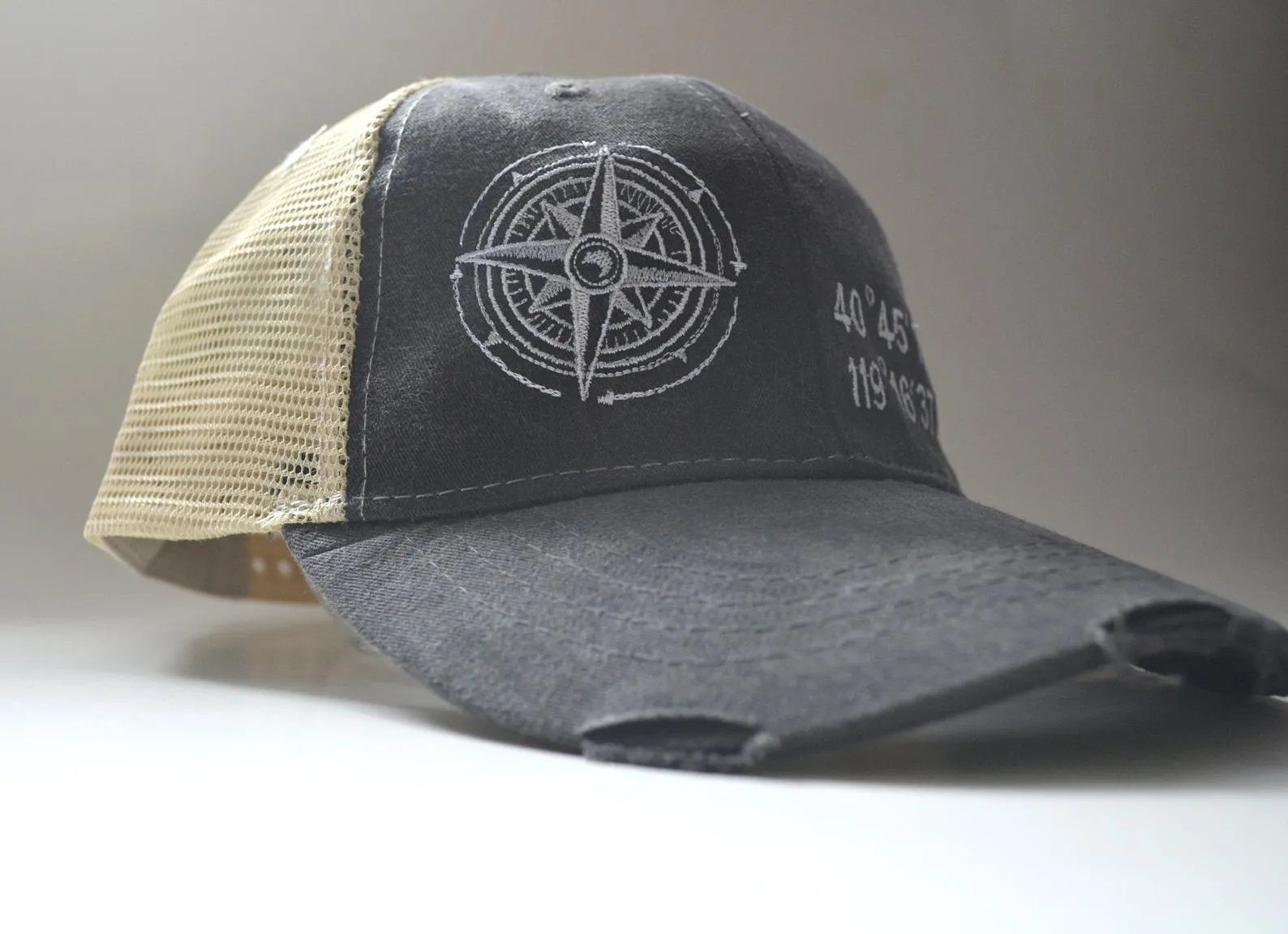 Coordinate Compass Structured Trucker Hat