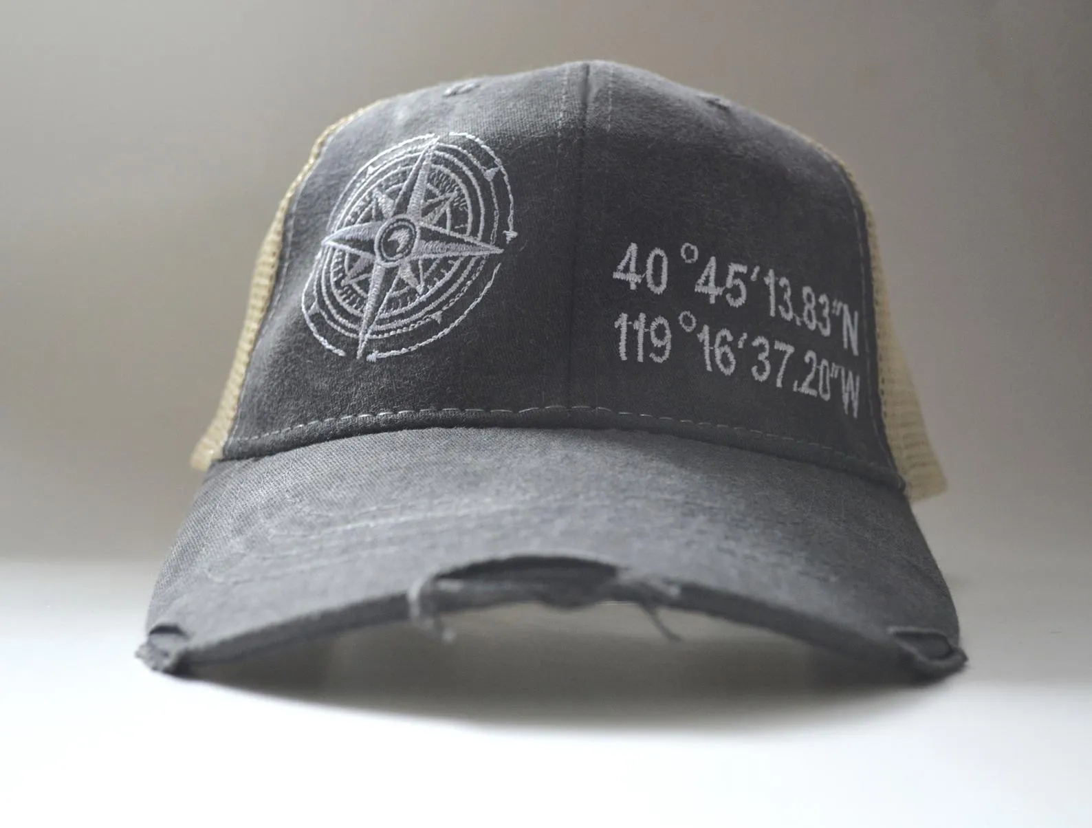 Coordinate Compass Structured Trucker Hat