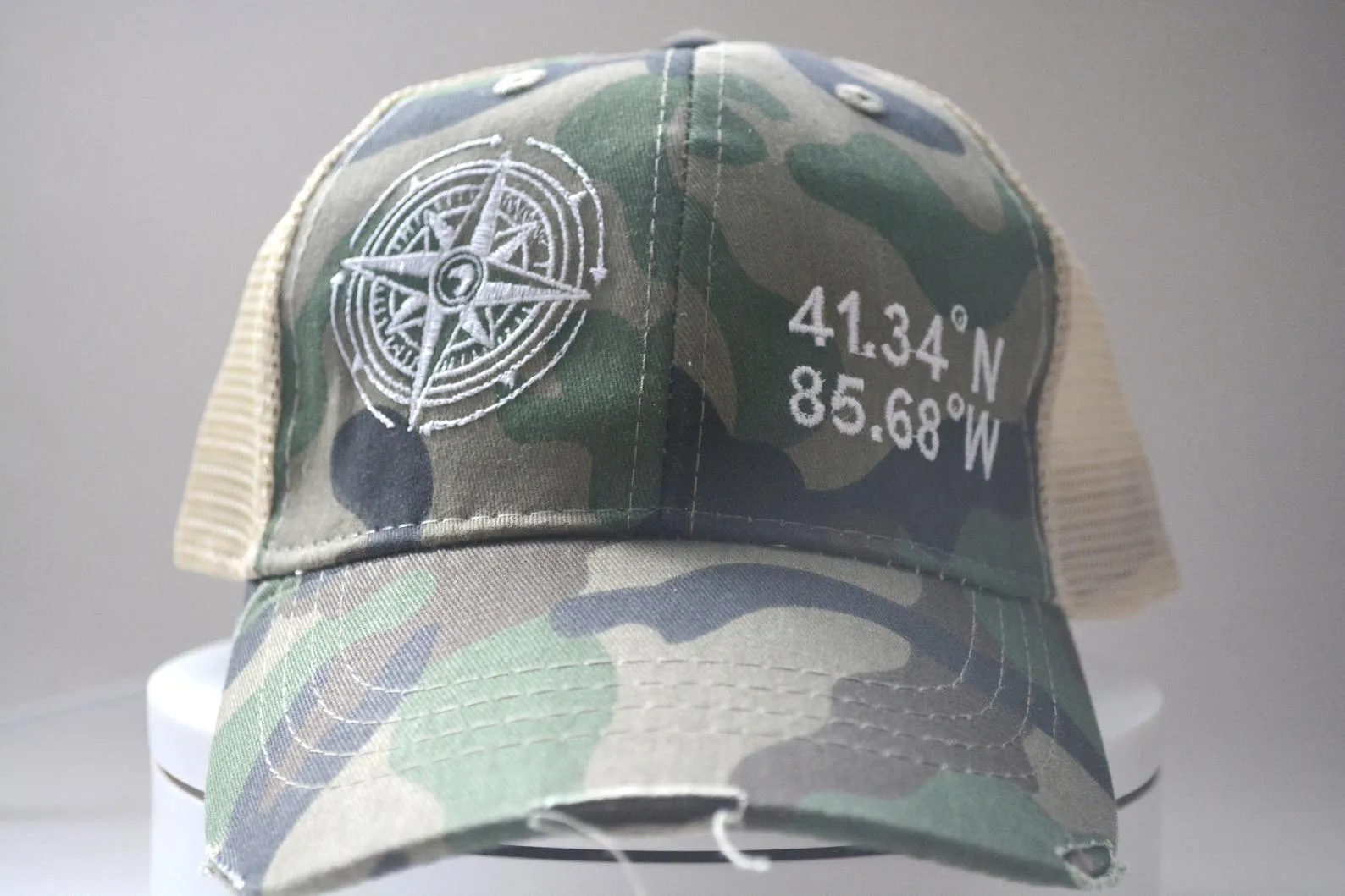 Coordinate Compass Structured Trucker Hat