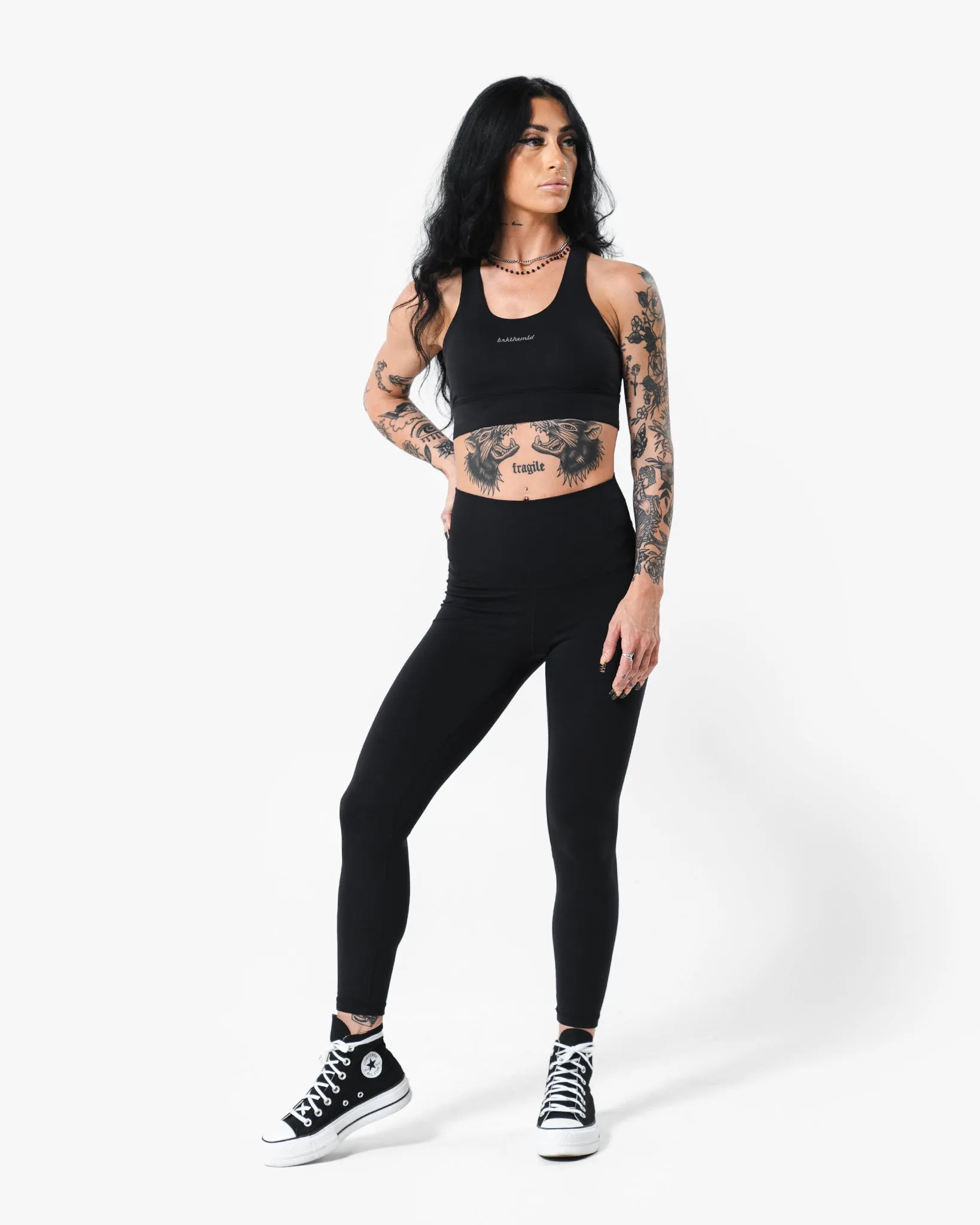 Core Script Bra - Black