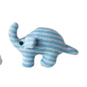 Creative Co-Op Cotton Knit Animal Rattle