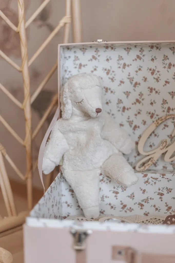 Cuddly Animal White Sheep - Small
