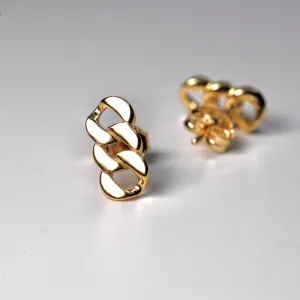 Curb Chain Studs Earring