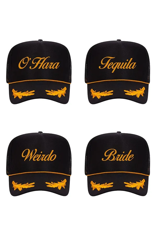 Custom Black and Gold Trucker Hat