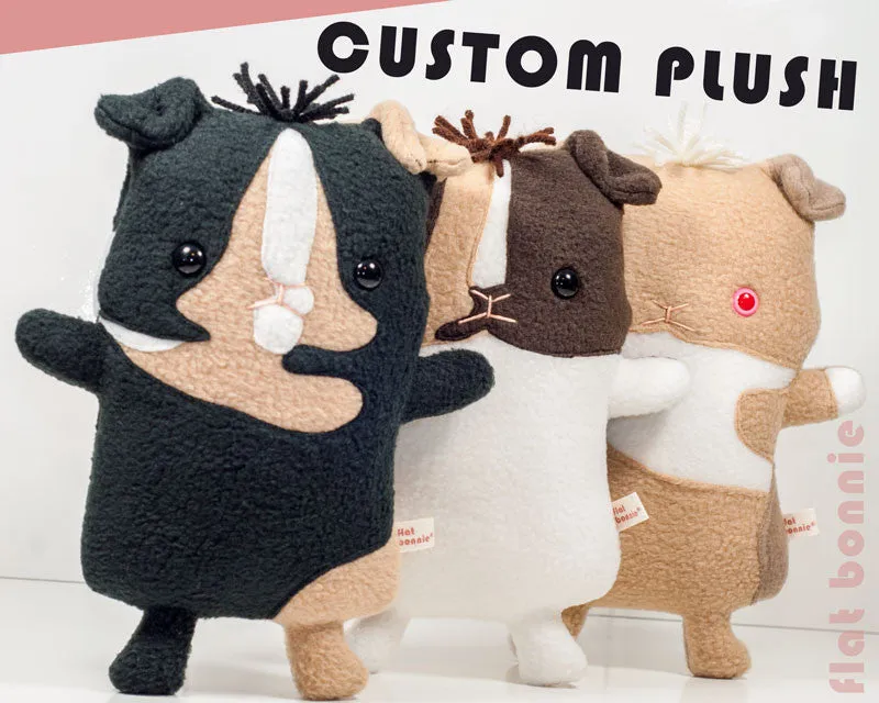 Custom Guinea Pig stuffed animal - Plush clone of your piggy