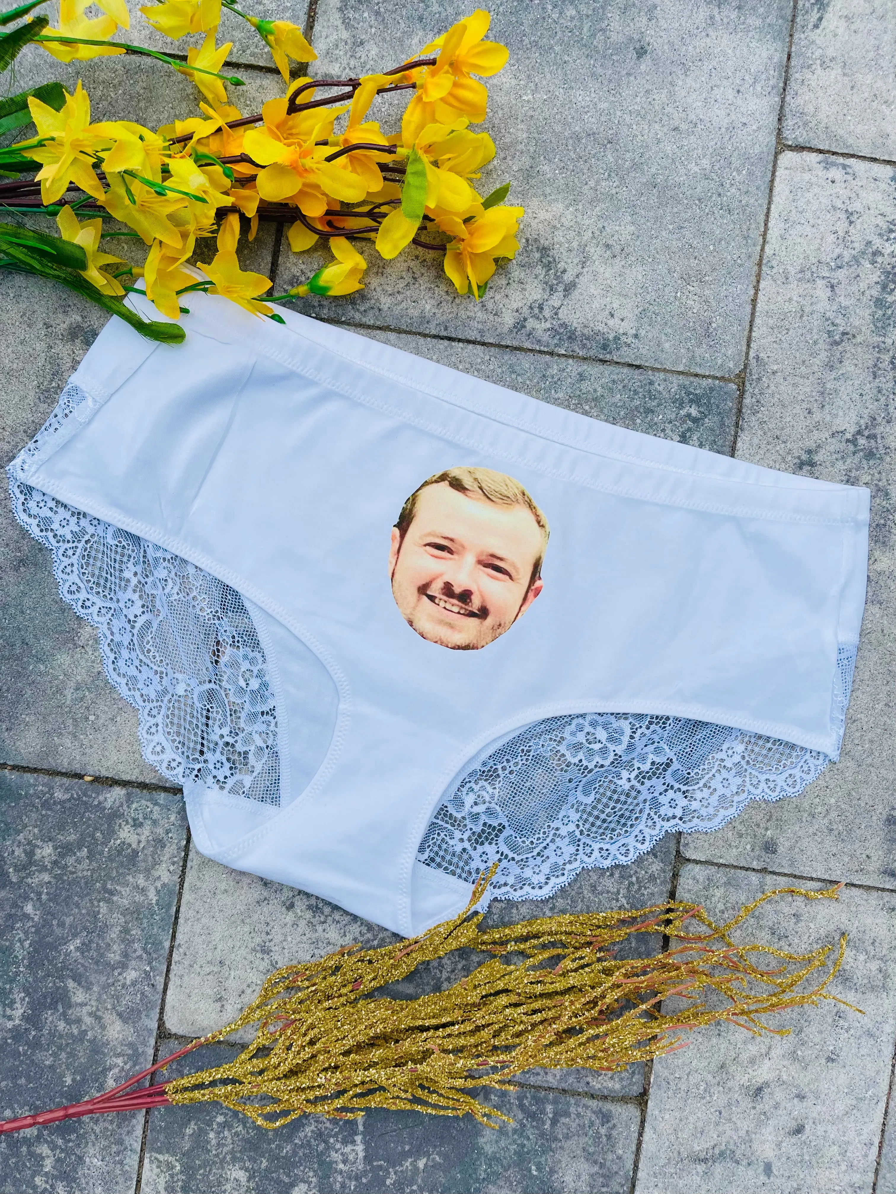 Custom Photo Underwear / Panties for any Bride, Wife, Anniversary, Birthday, or Funny Gift