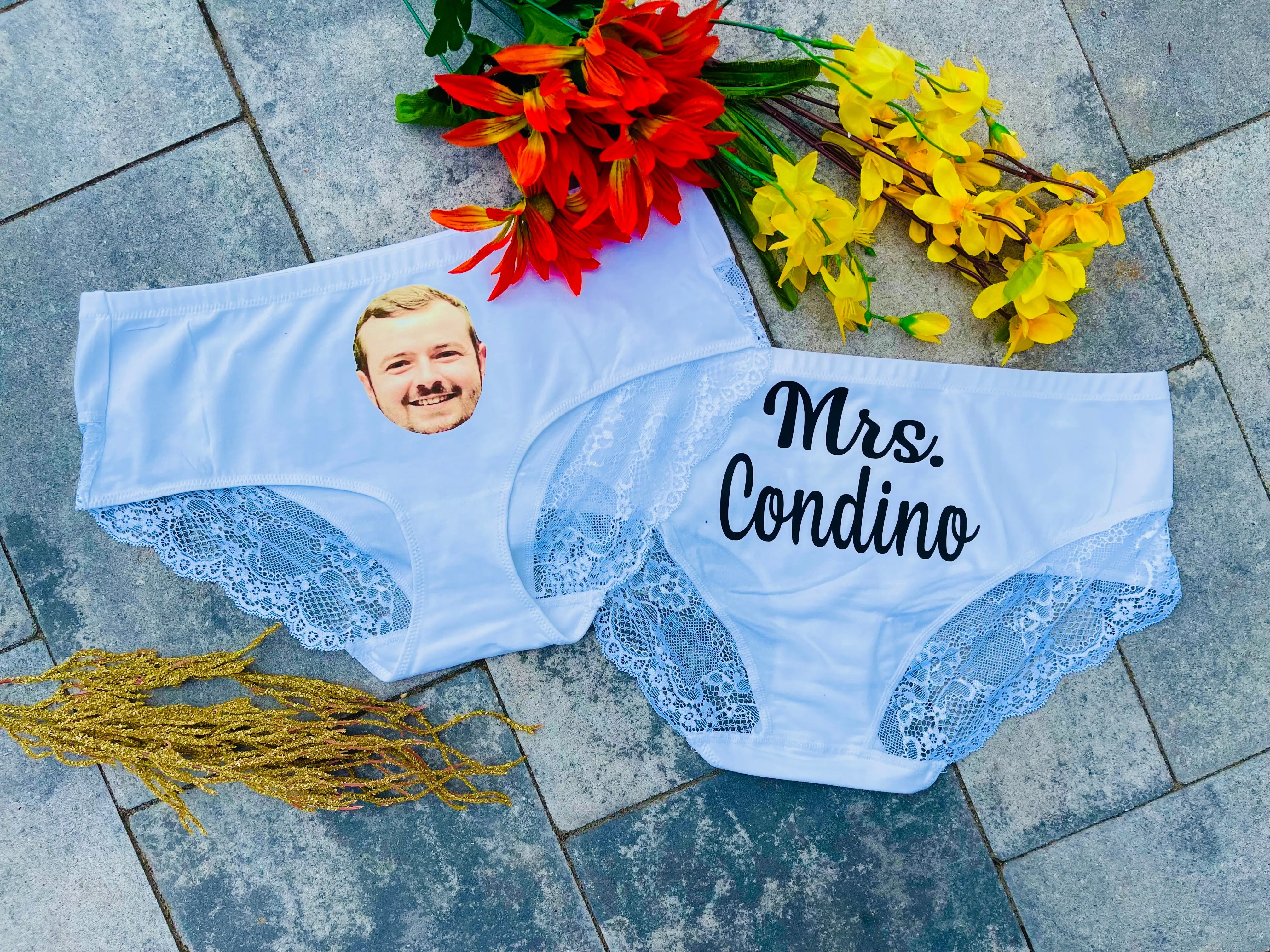 Custom Photo Underwear / Panties for any Bride, Wife, Anniversary, Birthday, or Funny Gift