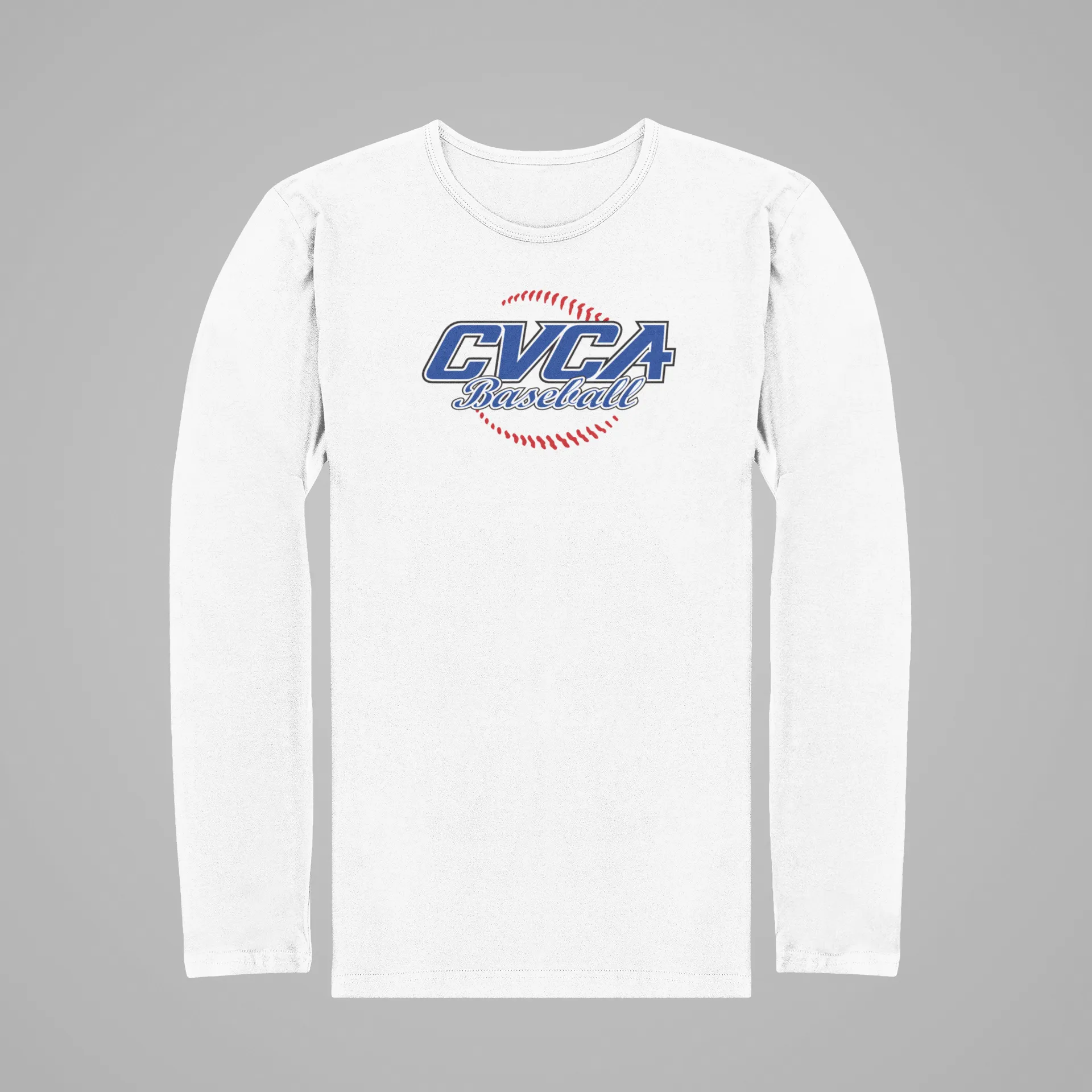 CVCA Baseball Red Stitches Tee