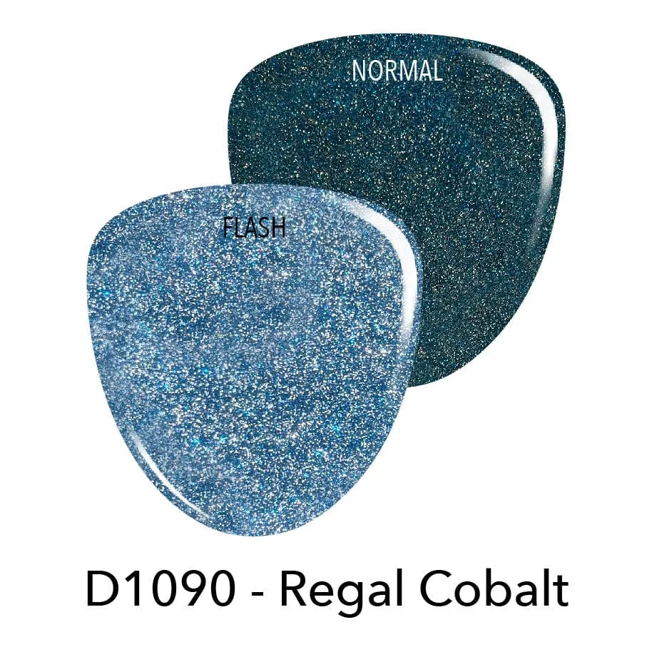D1090 Regal Cobalt Blue Glitter Dip Powder