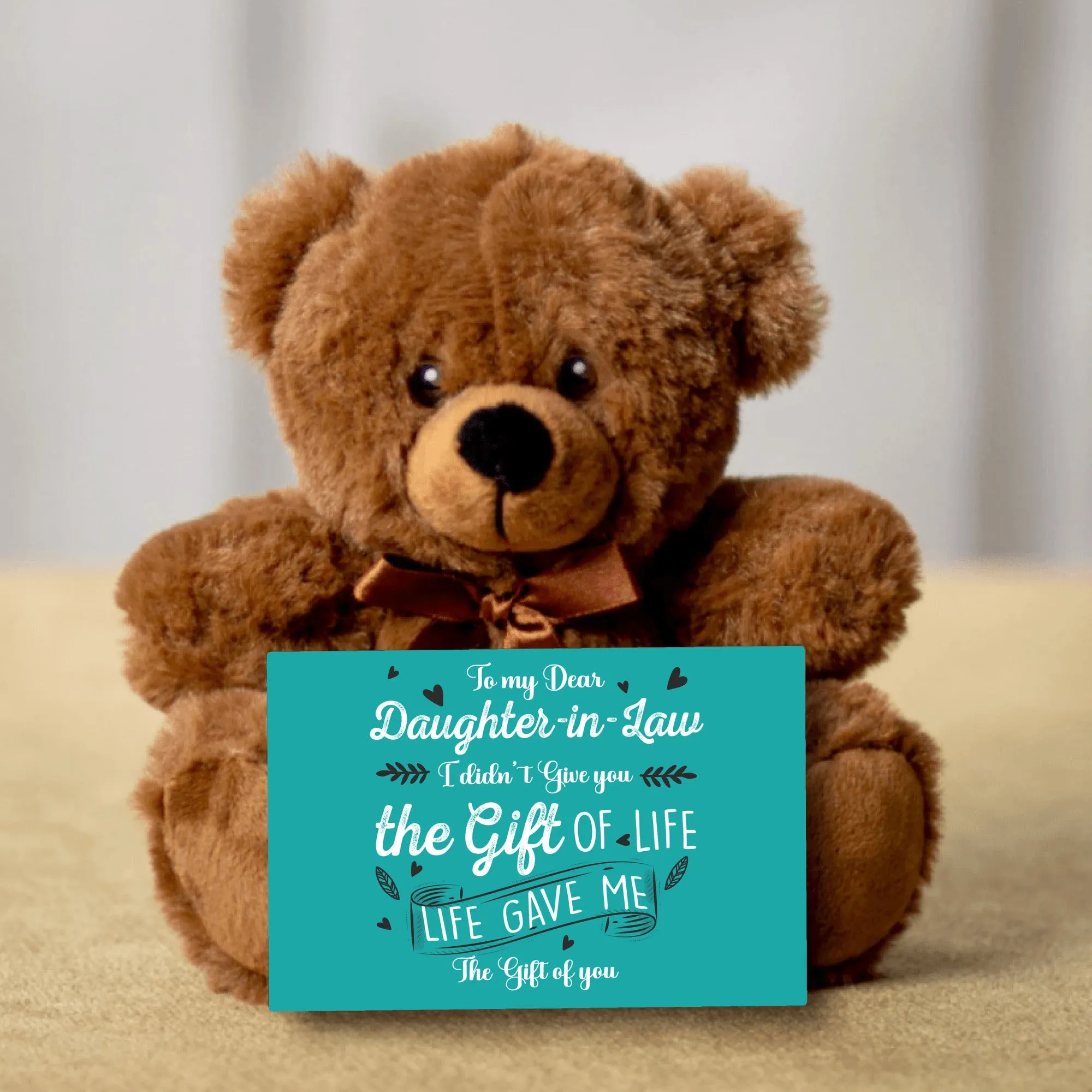 Daughter In Law Gift of Life Teddy Bear -PRICE INCLUDES FREE SHIPPING