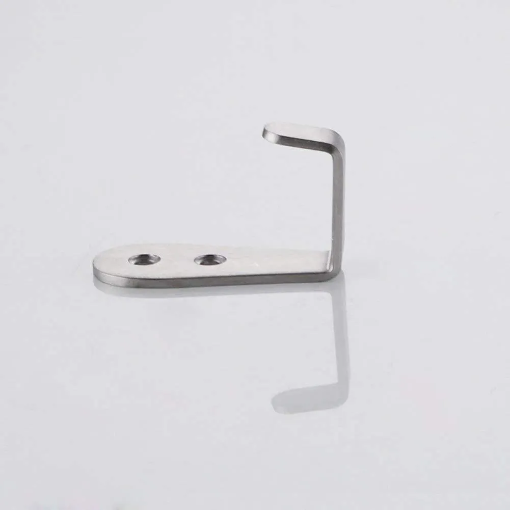 Deezio Stainless Steel Robe Hook Bath Towel Hooks Wall Hangers, Brushed Nickel, Pack of 20