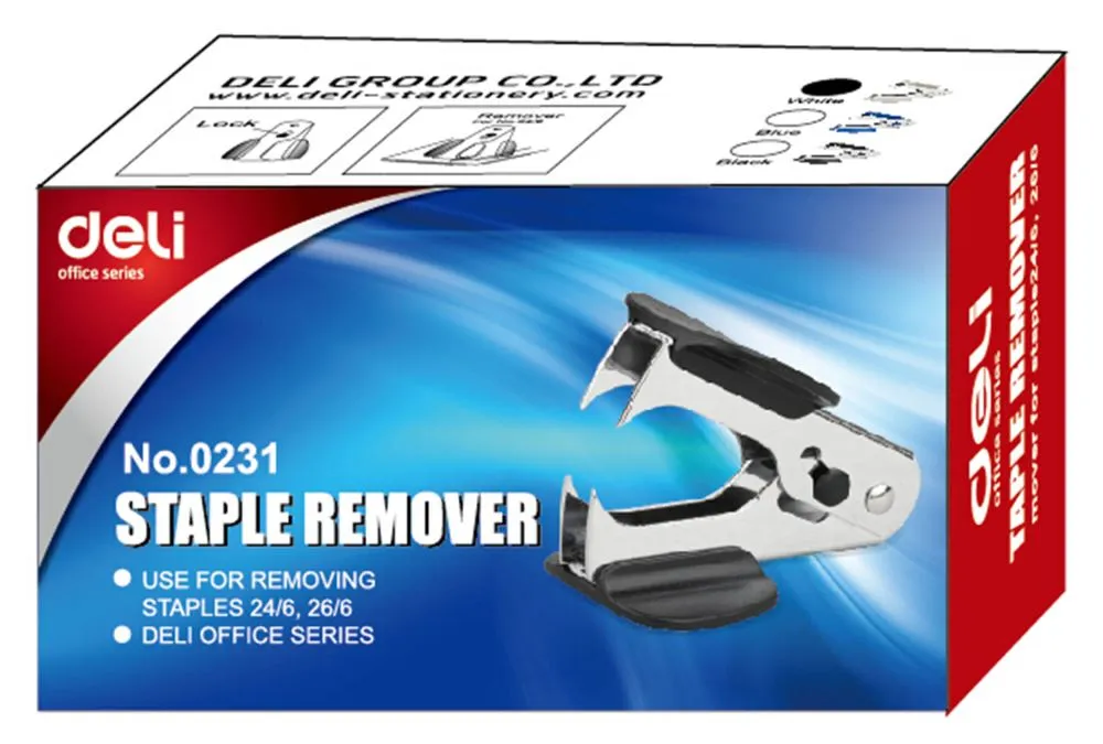 Deli Mini Staple Remover E0231 x5pcs