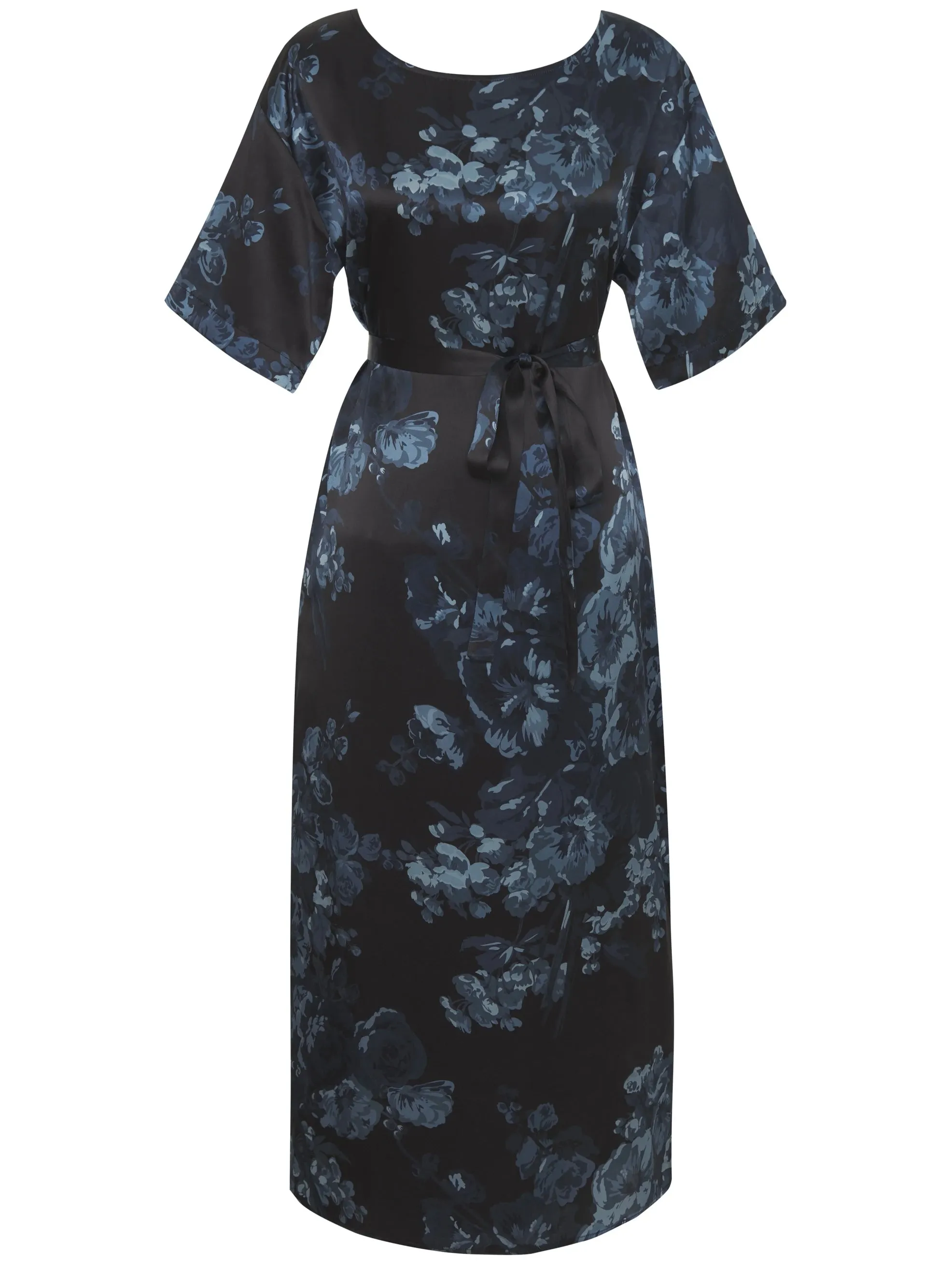 DENIM BLOOM SHIRT DRESS