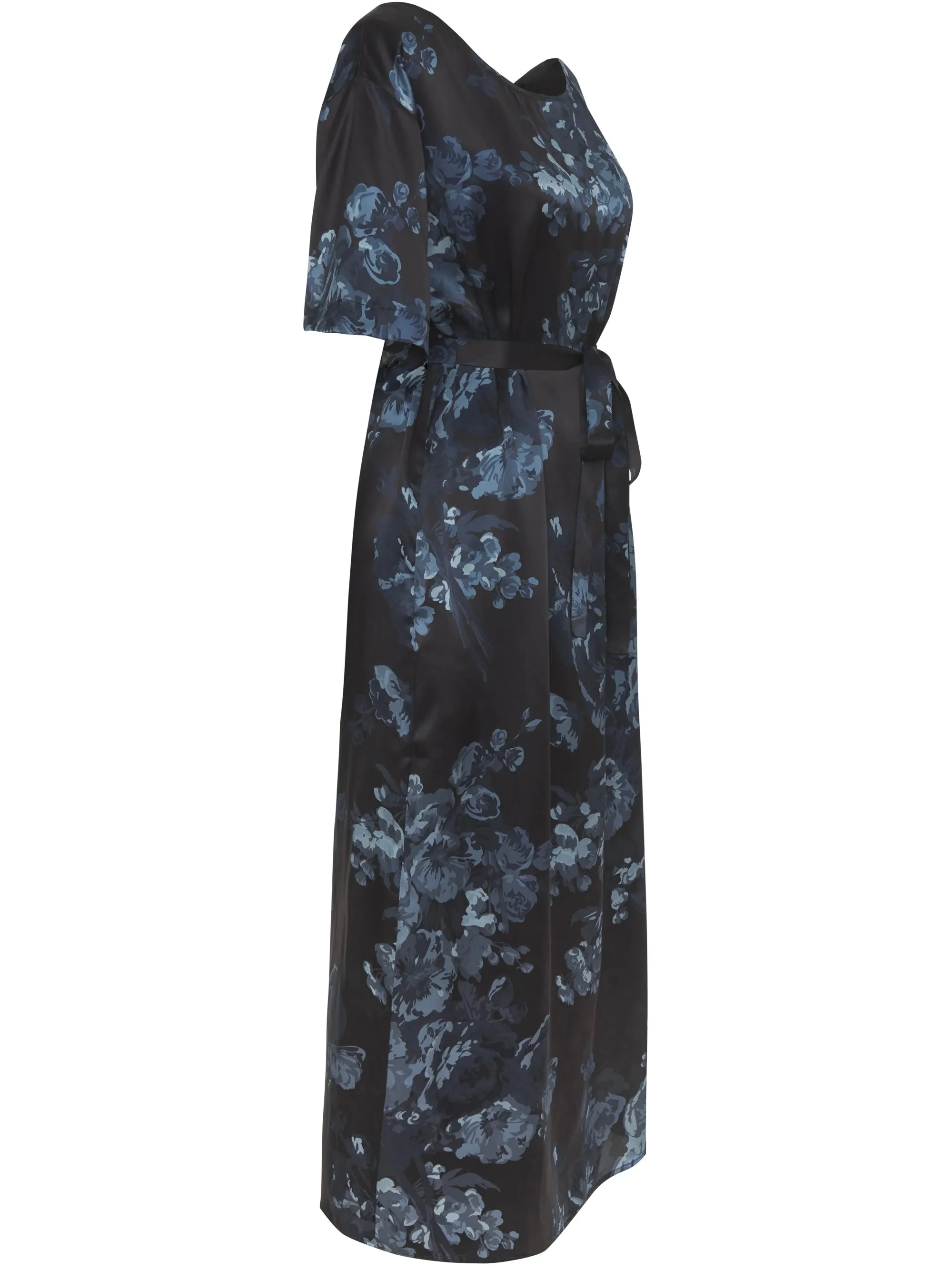 DENIM BLOOM SHIRT DRESS