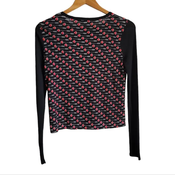 DIANE VON FURSTENBERG NWT Chess Arrow Heart Sweater Small