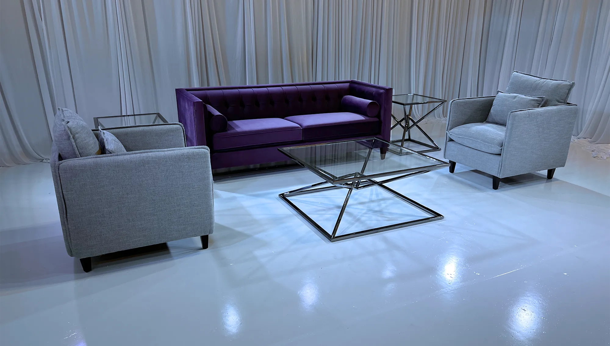 DIOR SOFA GROUPING 3 - PURPLE