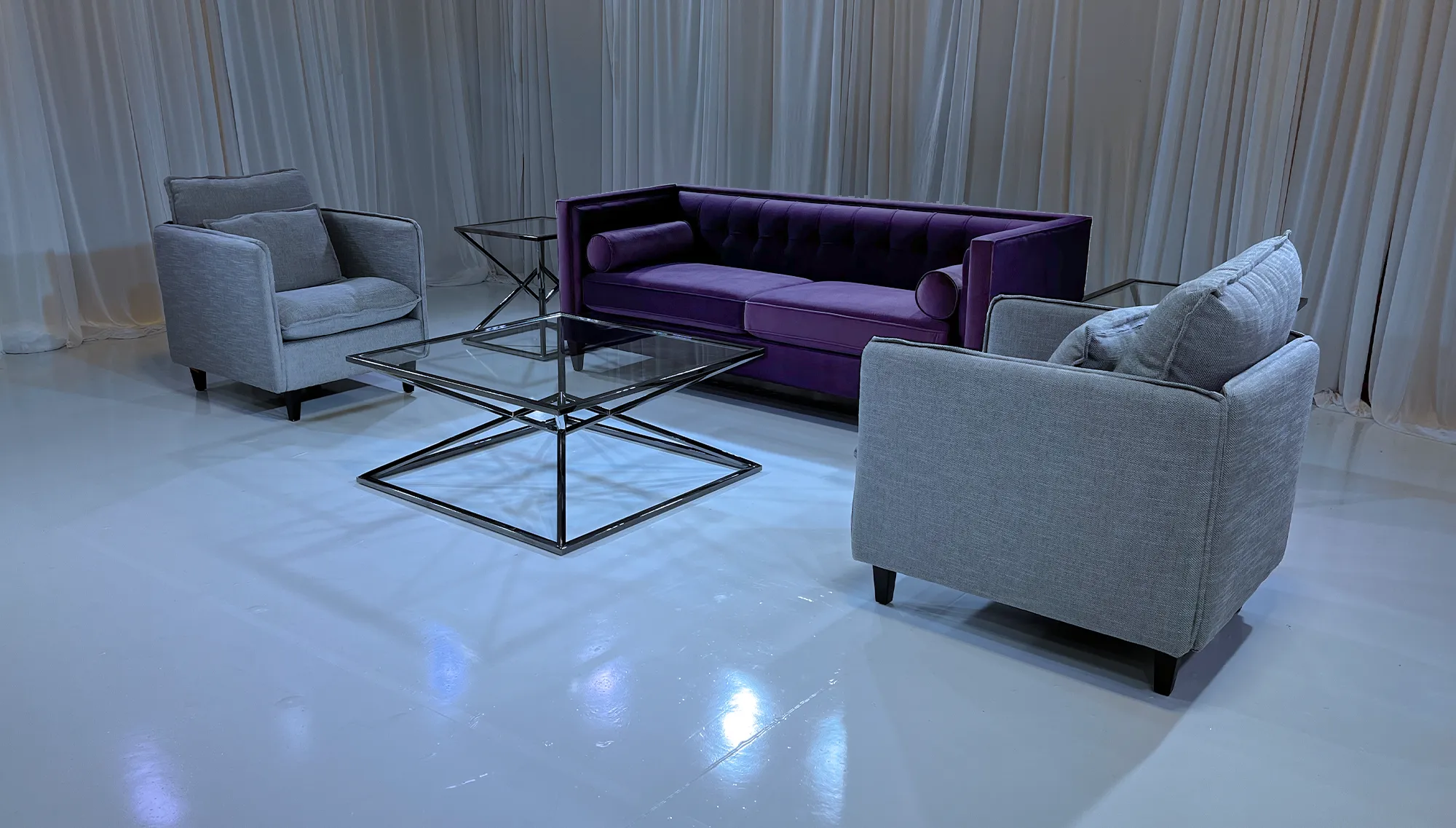 DIOR SOFA GROUPING 3 - PURPLE