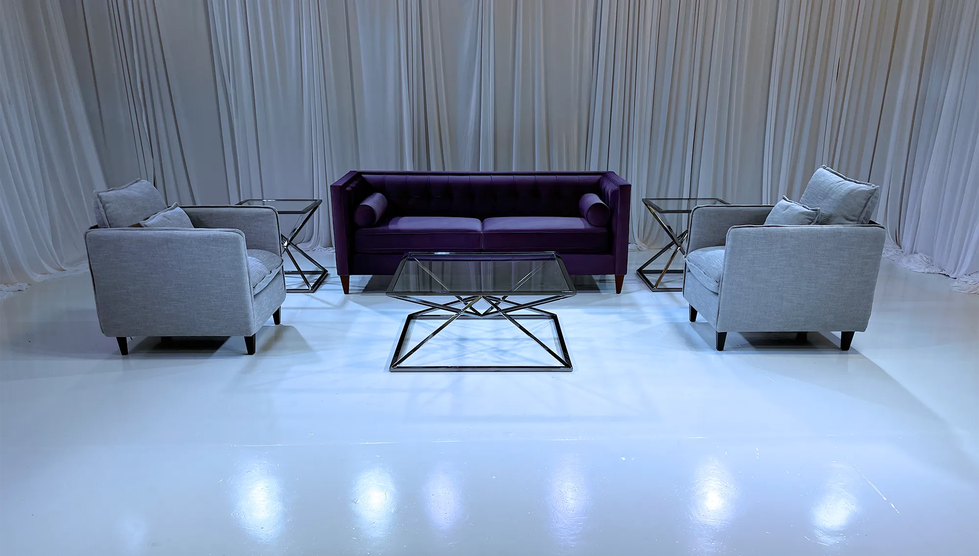 DIOR SOFA GROUPING 3 - PURPLE