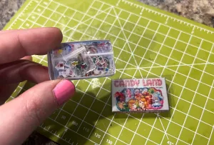 Dollhouse mini Candy Land board game