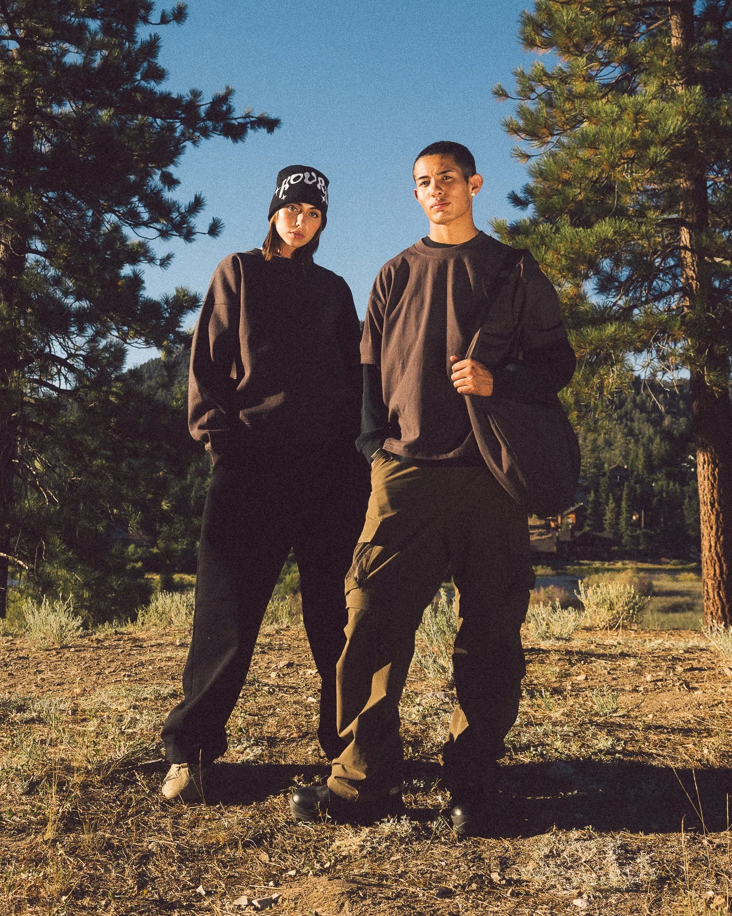 Drop Shoulder Crewneck - Espresso