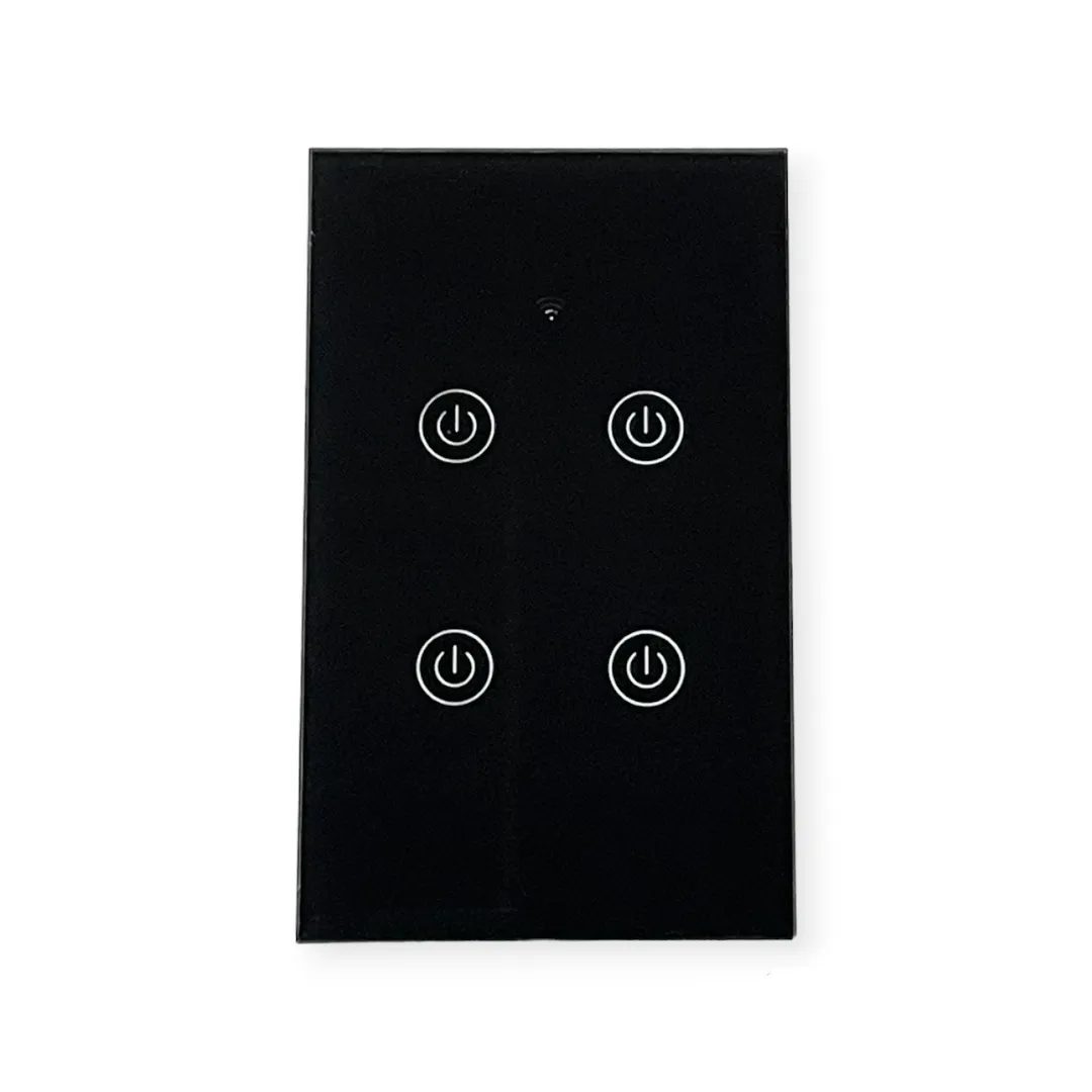 DS Wifi Switch 4 Lever Black SWS-121-4