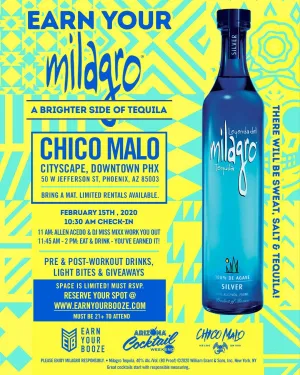 Earn Your Milagro Tequila! FEB 15, 2020