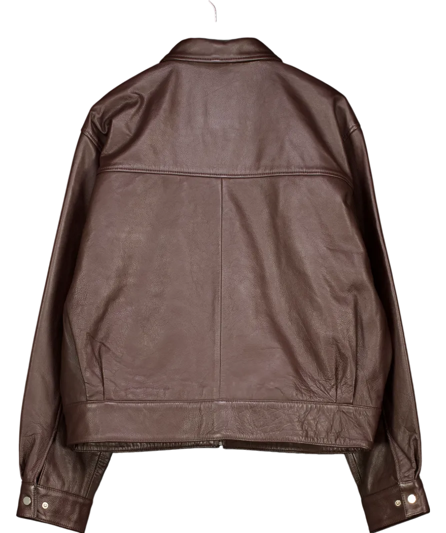 Edwin Brown Dogma Leather Jacket UK M
