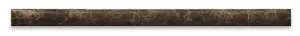 Emperador Dark Marble Polished 3/4 X 12 Bullnose Liner - Box of 5 pcs.