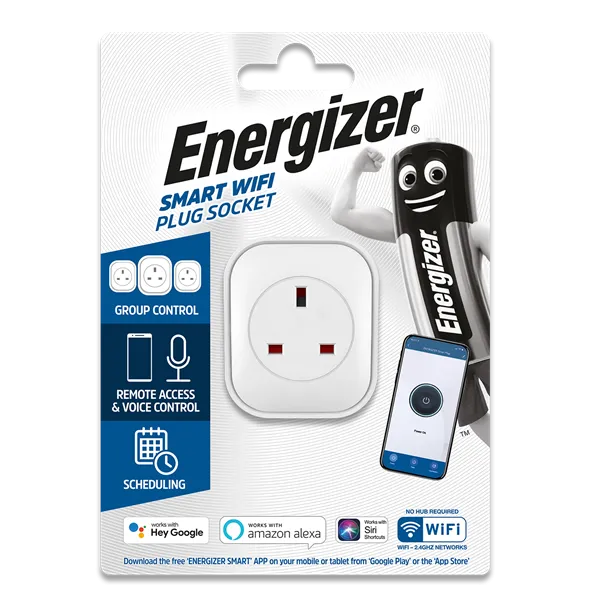 Energizer Smart S17165 Wi-Fi Plug UK 3 Pin