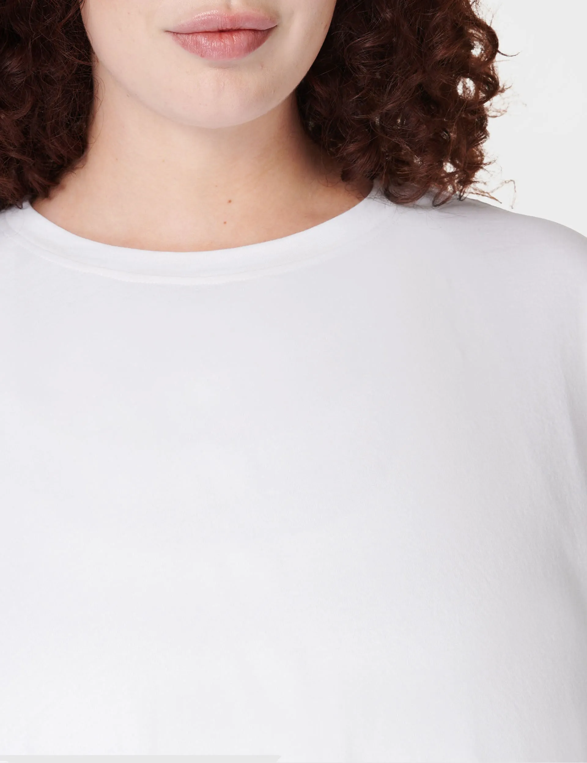Essential Short Sleeve Crop T-Shirt - White